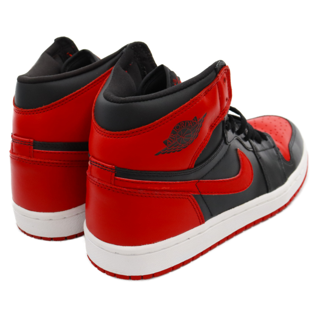 NIKE ナイキ 2001年製 AIR JORDAN 1 RETRO HIGH BRED 136066-061 エアジョーダン1レトロ ブレッドハイカットスニーカーシューズ US9/27.0cm ブラック/レッド