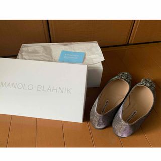 マノロブラニク(MANOLO BLAHNIK)のMANOLO BLAHNIK ハンギシ　フラットシューズ(ハイヒール/パンプス)