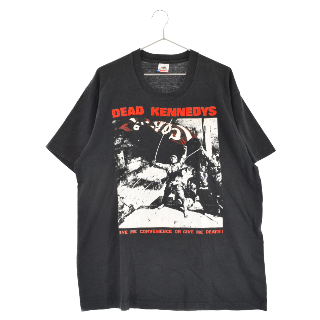 VINTAGE ヴィンテージ 90's DEAD KENNEDYS Give Me Convenience Or Give Me Death プリント半袖Tシャツ ブラック520センチ袖丈