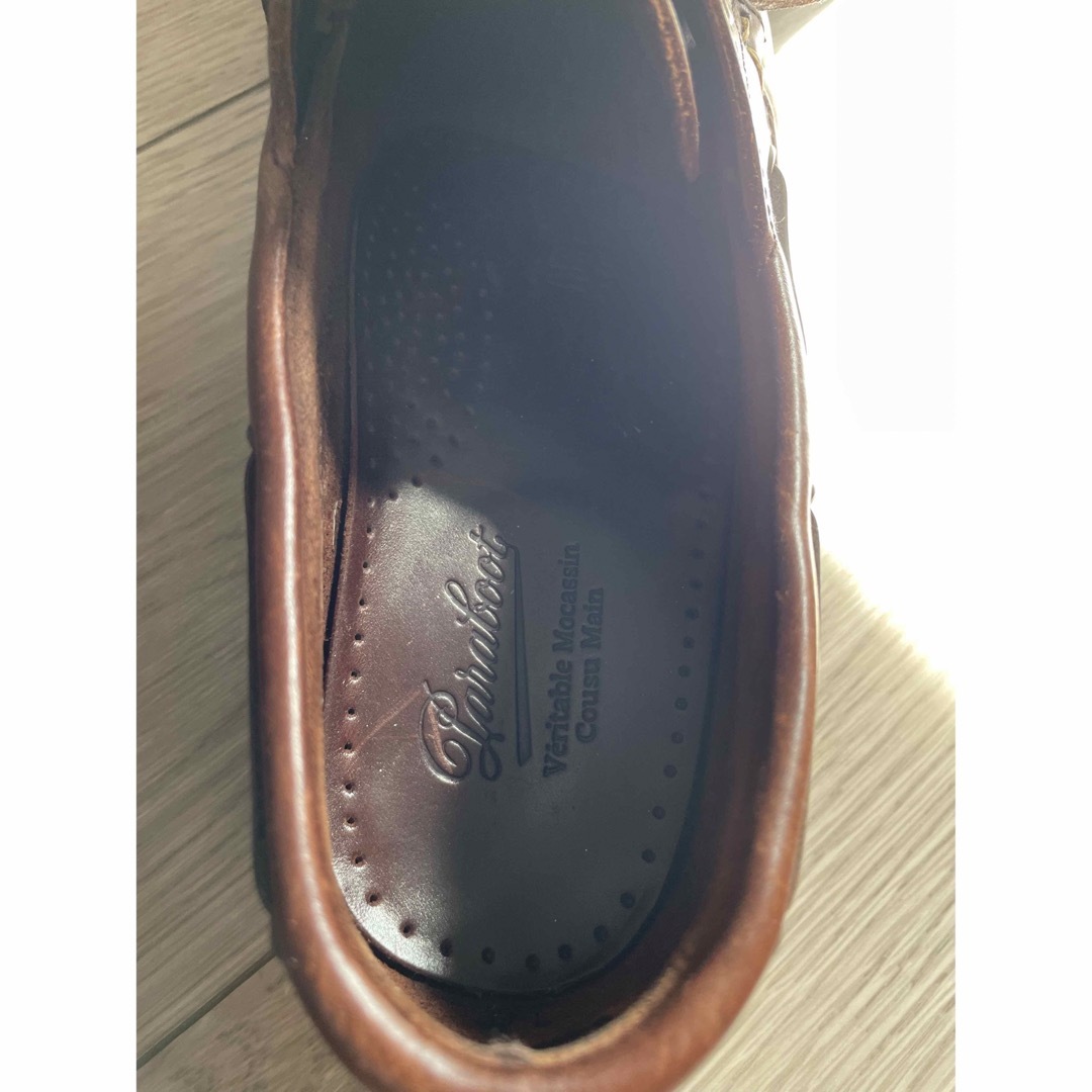 Paraboot(パラブーツ)の【美品】【数回着用のみ】PARABOOT ブラウン　革靴　7 1/2 メンズの靴/シューズ(デッキシューズ)の商品写真