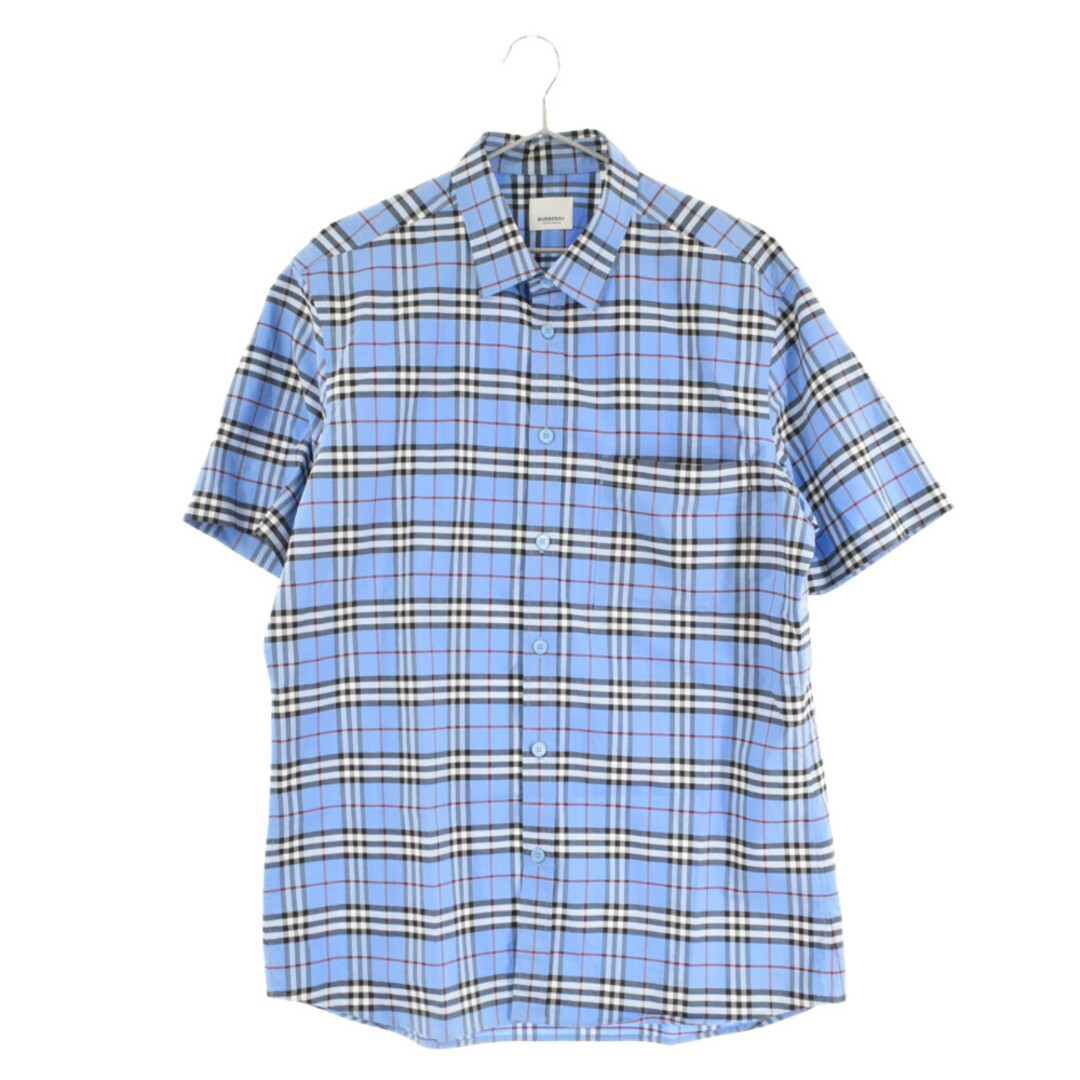 BURBERRY(バーバリー)のBURBERRY バーバリー Classic Shirt in BLUE タータンチェック ハーフスリーブシャツ 半袖 ブルー 8018638 メンズのトップス(シャツ)の商品写真