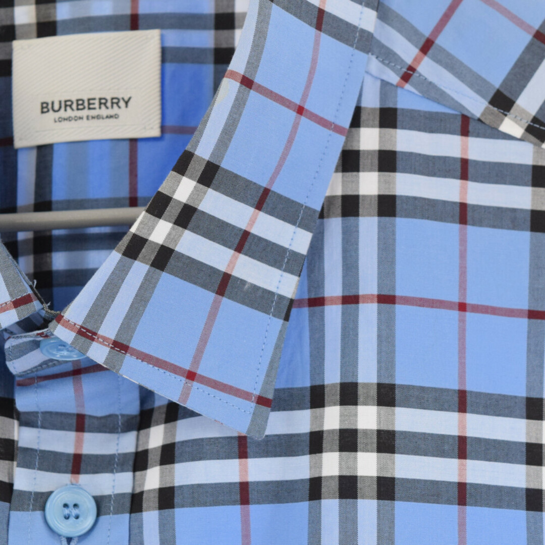 BURBERRY(バーバリー)のBURBERRY バーバリー Classic Shirt in BLUE タータンチェック ハーフスリーブシャツ 半袖 ブルー 8018638 メンズのトップス(シャツ)の商品写真