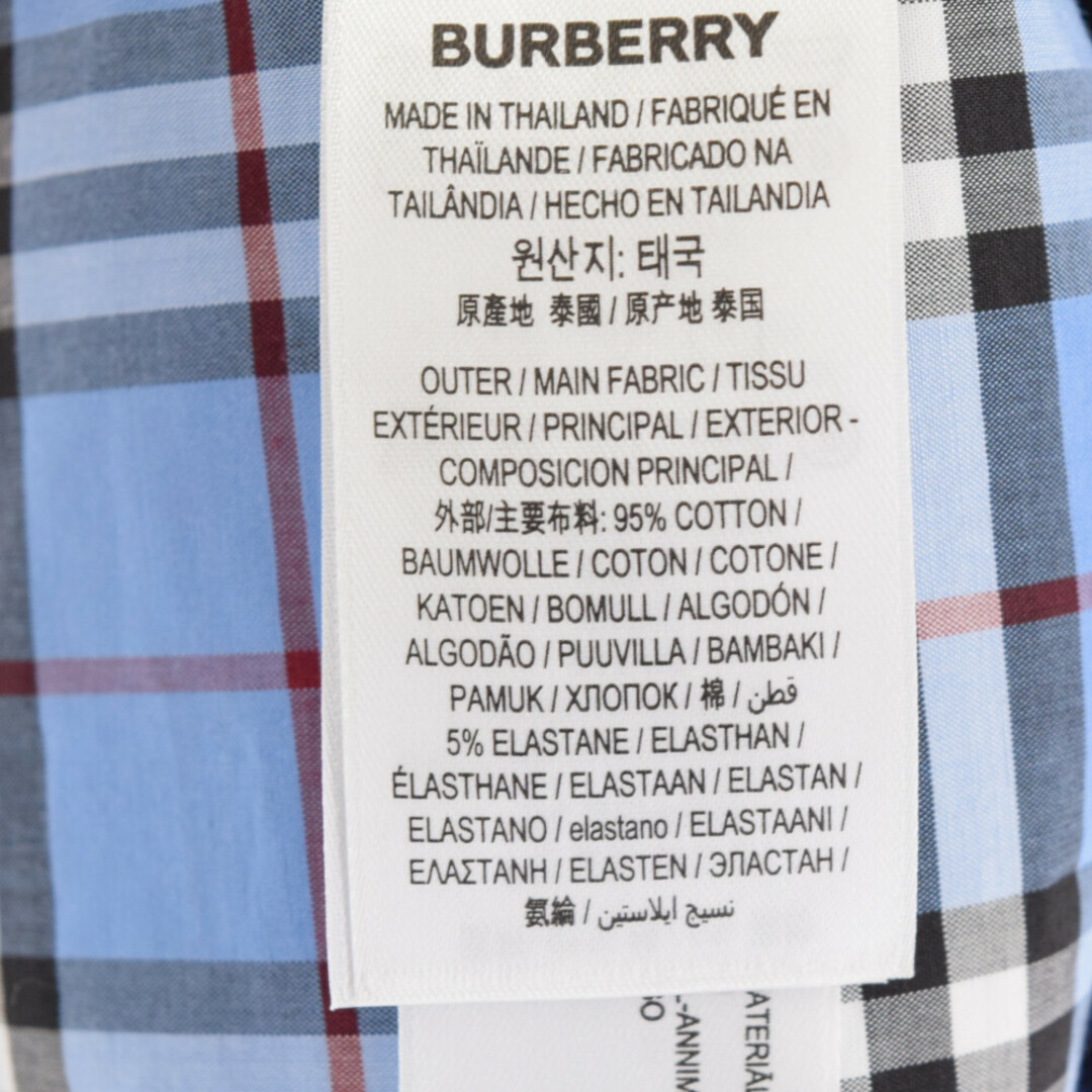 BURBERRY(バーバリー)のBURBERRY バーバリー Classic Shirt in BLUE タータンチェック ハーフスリーブシャツ 半袖 ブルー 8018638 メンズのトップス(シャツ)の商品写真