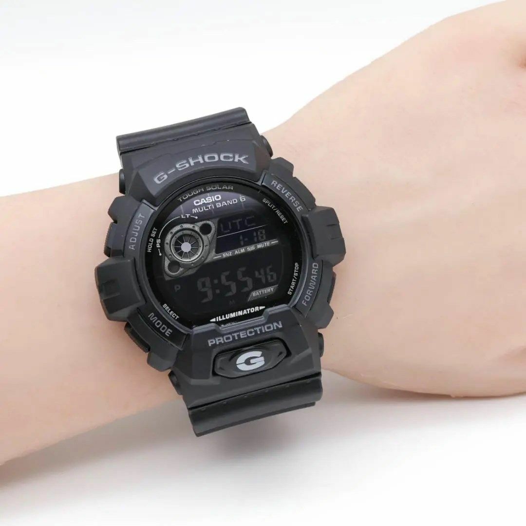 《美品》G-SHOCK 腕時計 ブラック デジタル タフソーラー メンズg