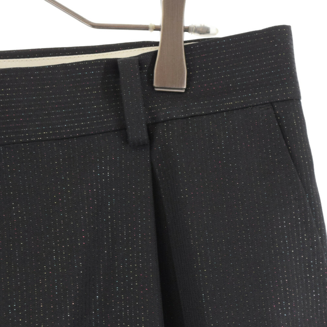 WACKO MARIA(ワコマリア)のWACKO MARIA ワコマリア DORMEUIL GLITTER PLEATED TROUSERS TYPE-2 ドーメル生地 レインボーグリッターラメトラウザーパンツ ブラック スラックス メンズのパンツ(その他)の商品写真