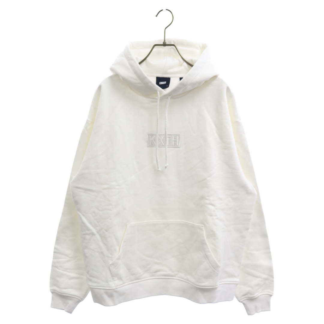 KITH キス 21AW Cyber Monday Hoodie サイバー マンデー ボックスロゴ フーディー プルオーバーパーカー ホワイト KHM030148-101