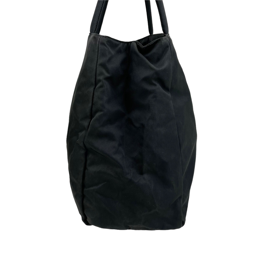 ✨美品 PRADA プラダ ハンドバッグ ナイロン 黒 三角ロゴ 通勤 ブラック-