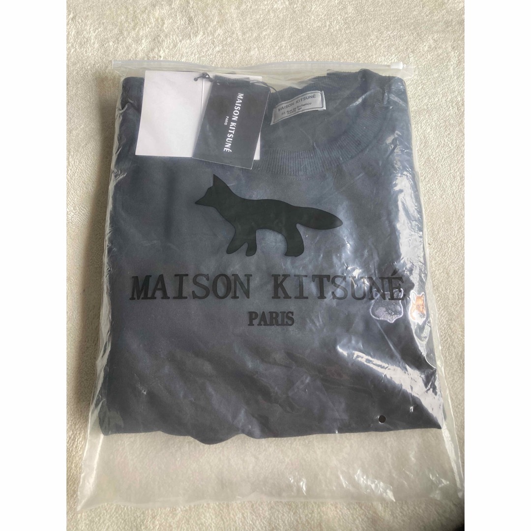 Maison Kitsune 刺繍ロゴ Sサイズ スポーツプルオーバー ブラック
