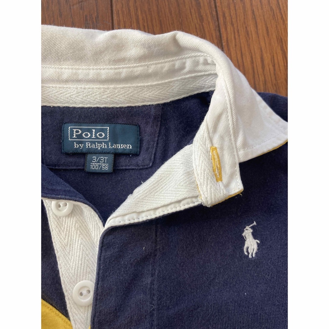 Ralph Lauren(ラルフローレン)のラルフローレン  ラガーシャツ　3T キッズ/ベビー/マタニティのキッズ服男の子用(90cm~)(Tシャツ/カットソー)の商品写真