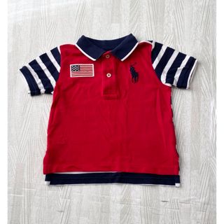 ポロラルフローレン(POLO RALPH LAUREN)のゆー様専用　ラルフローレン　ポロシャツ　80 赤　ボーダー(Ｔシャツ)