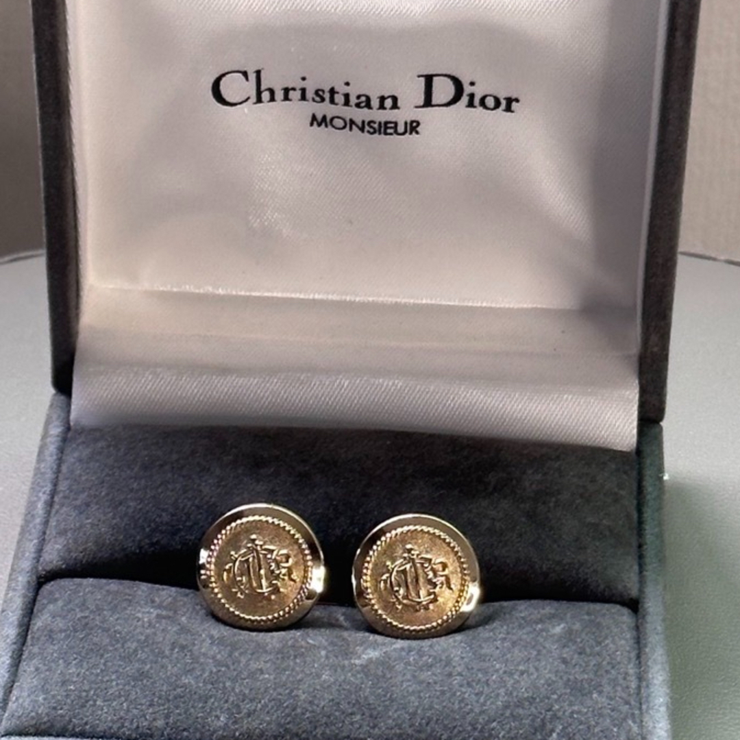 Christian Dior - クリスチャンディオール カフスボタン ゴールドの