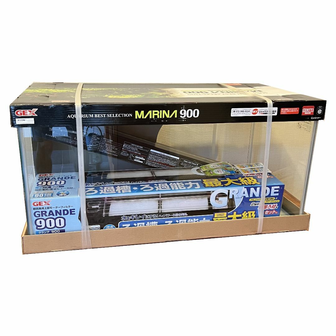 GEX - 【送料無料】GEX マリーナ900 LEDセット ジェックス 水槽SET 90