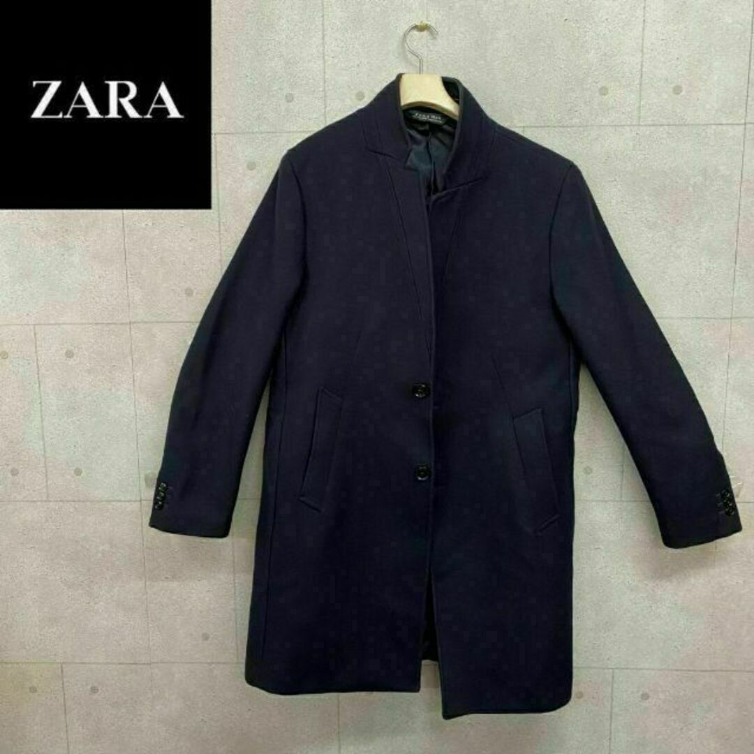 ZARA - 美品 ZARA ザラ 赤ライン ロング コート 男女兼用の通販 by