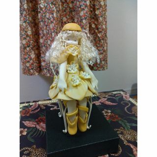 【新品】粘土人形　❧ブランコの少女❧　一点もの