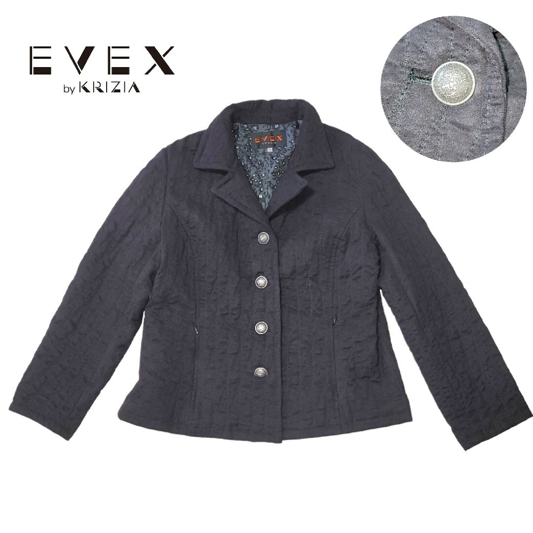 極美品 クリツィア EVEX【40/L】ウール ハイネック ニット レオパード