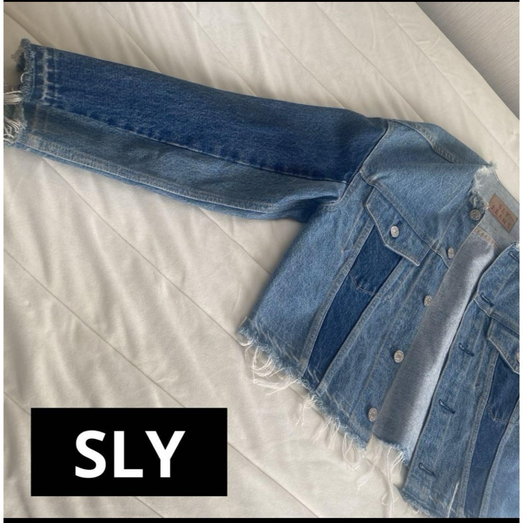 SLY(スライ)のSLYデニムジャケット レディースのジャケット/アウター(Gジャン/デニムジャケット)の商品写真
