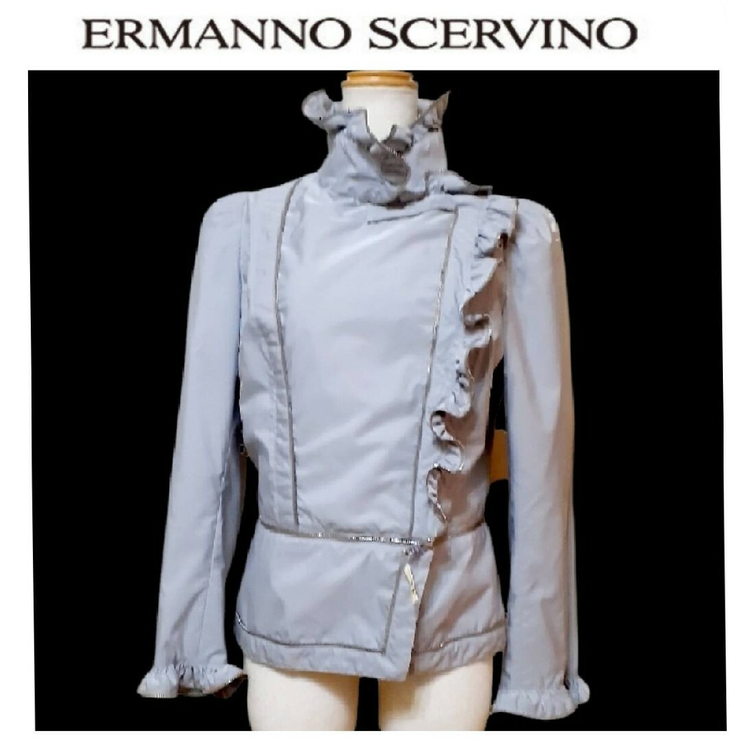◇ERMANNO SCERVINO◇20万超/4WAYフリルライダース/ブルゾン-