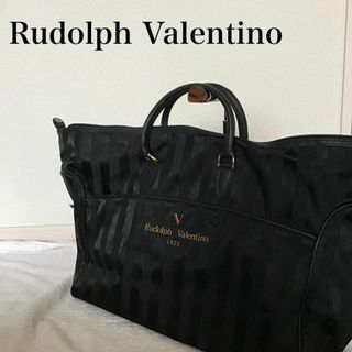 ルドルフヴァレンチノ(Rudolph Valentino)の美品✨RudolphValentinoヴァレンチノハンドバッグトートバッグ黒(トートバッグ)