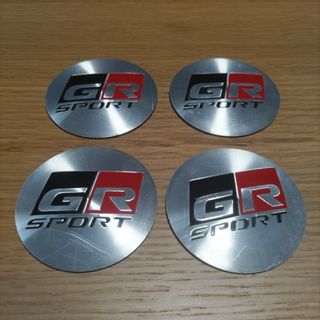 トヨタ(トヨタ)のトヨタGRホイールセンターキャップステッカー4p購入前に必ずサイズ確認(ホイール)