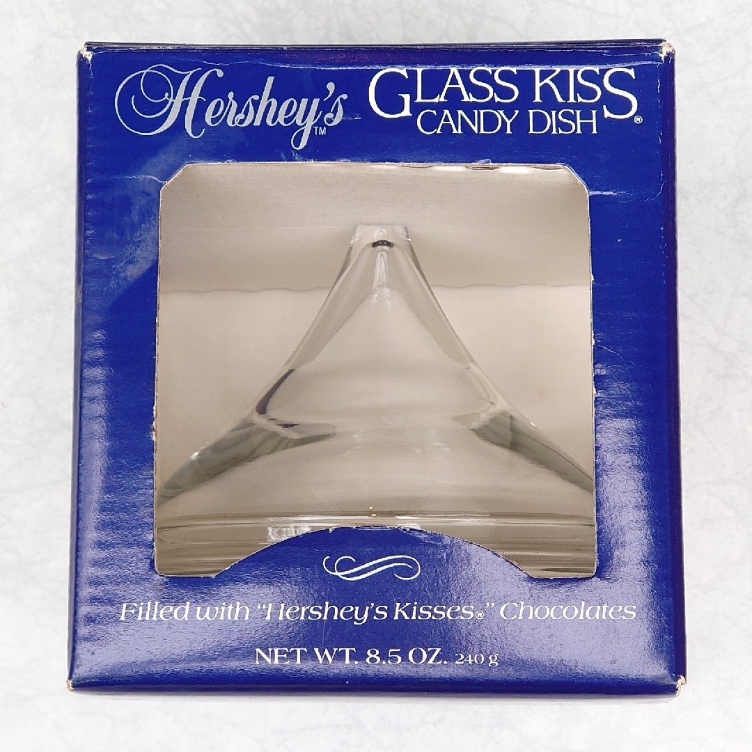 HERSHEY'S ガラス キャンディディッシュ ビンテージ  レア  1990 インテリア/住まい/日用品のキッチン/食器(食器)の商品写真