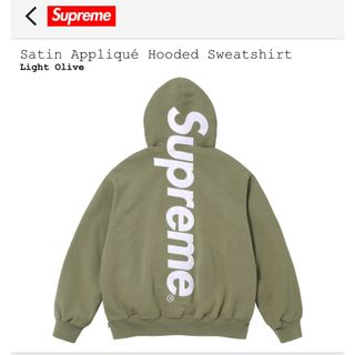 シュプリーム(Supreme)のSatin Appliqué Hooded Sweatshirt (スウェット)