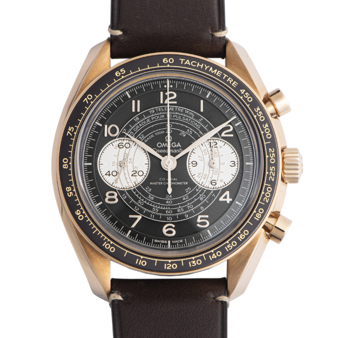 OMEGA(オメガ)のOMEGA オメガ スピードマスター クロノスコープ 329.92.43.51.10.001 Au375ブロンズゴールド【中古】 メンズの時計(腕時計(アナログ))の商品写真