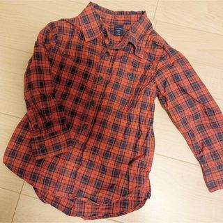 ベビーギャップ(babyGAP)のbabyGAP 100cm 赤チェックシャツ (ブラウス)