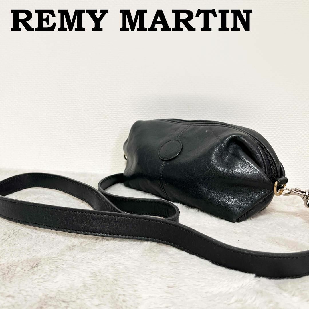 レア✨REMY MARTIN レミーマルタン ショルダーバッグ/ハンドバッグ黒 | フリマアプリ ラクマ