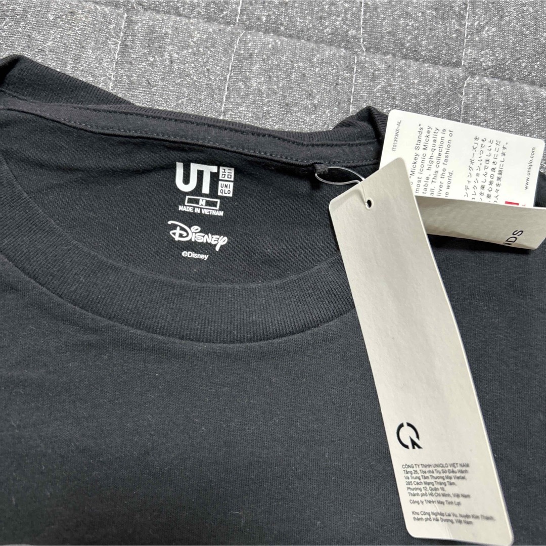 UNIQLO(ユニクロ)の【新品】ベトナム限定 ユニクロ ミッキーマウス Tシャツ 黒 バイク メンズのトップス(Tシャツ/カットソー(半袖/袖なし))の商品写真