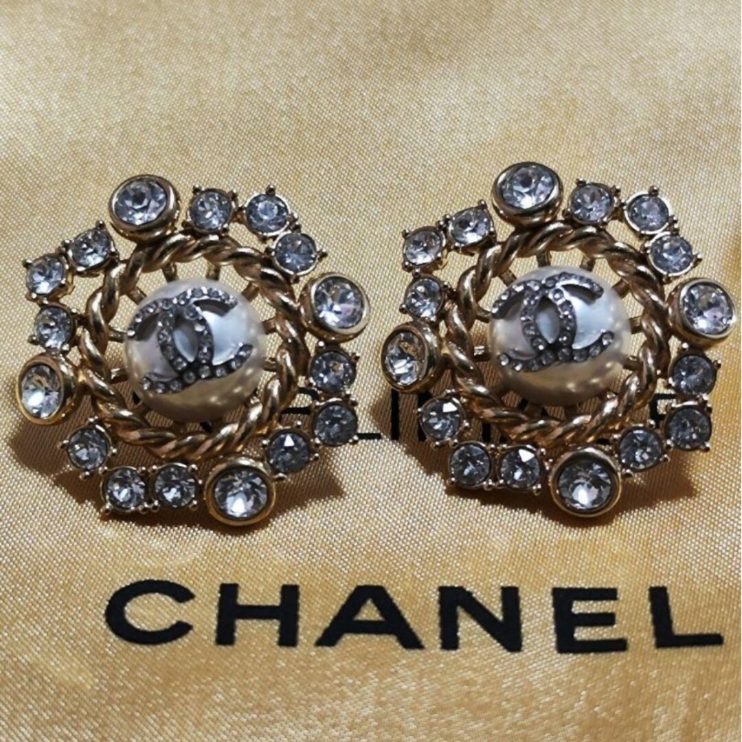 CHANEL - 激レア♡シャネル CHANEL ピアス ココマーク パール ライン