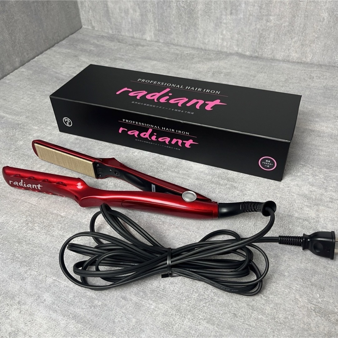 美品】radiant ラディアント ヘアアイロン 28mm-