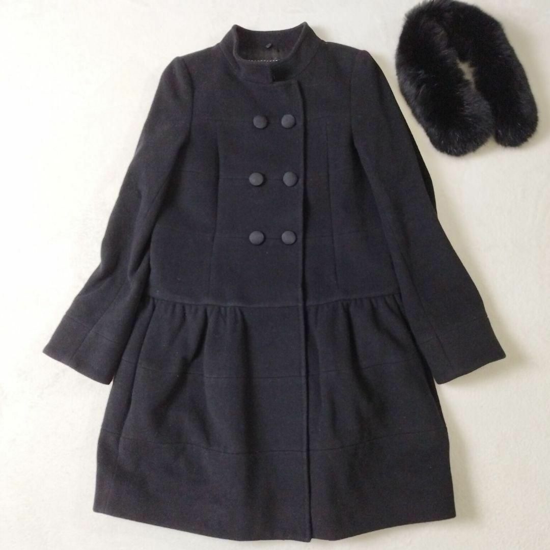 TO BE CHIC - トゥービーシック フォックスファーコート ギャザー