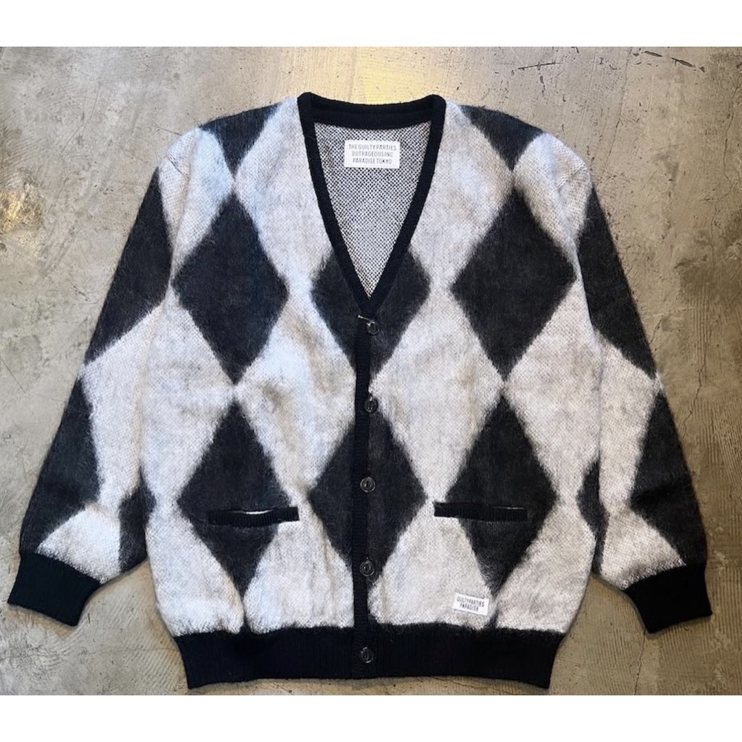 WACKO MARIA(ワコマリア)のWACKOMARIA DIAMOND MOHAIRCARDIGAN メンズのトップス(カーディガン)の商品写真