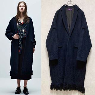 ワイズ(Y's)のY's PINK 15AW フリンジヤーン  ニット チェスターコート2(チェスターコート)