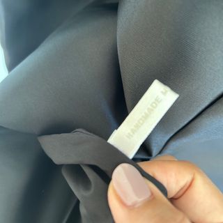 ブラックサテンコクーンワンピース Sの通販 by のん1104's shop|ラクマ