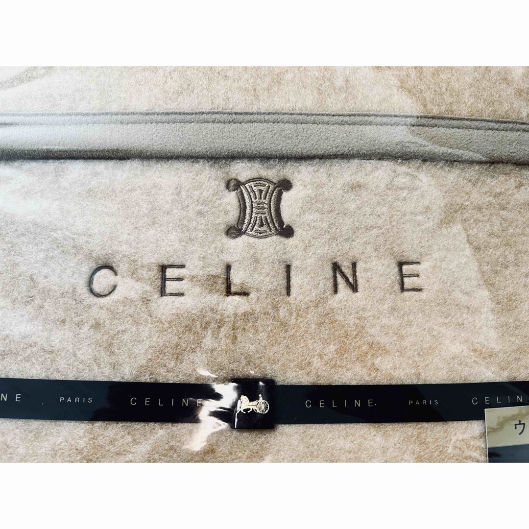 CELINE - ⭐️CELINE セリーヌ⭐️ウール混⭐️毛布⭐️西川製の CELINE - ⭐️CELINE セリーヌ⭐️ウール混⭐️毛布⭐️西川製の