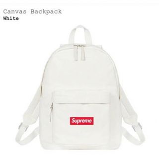 シュプリーム(Supreme)の新品 Supreme Canvas Backpack ホワイト バックパック(バッグパック/リュック)