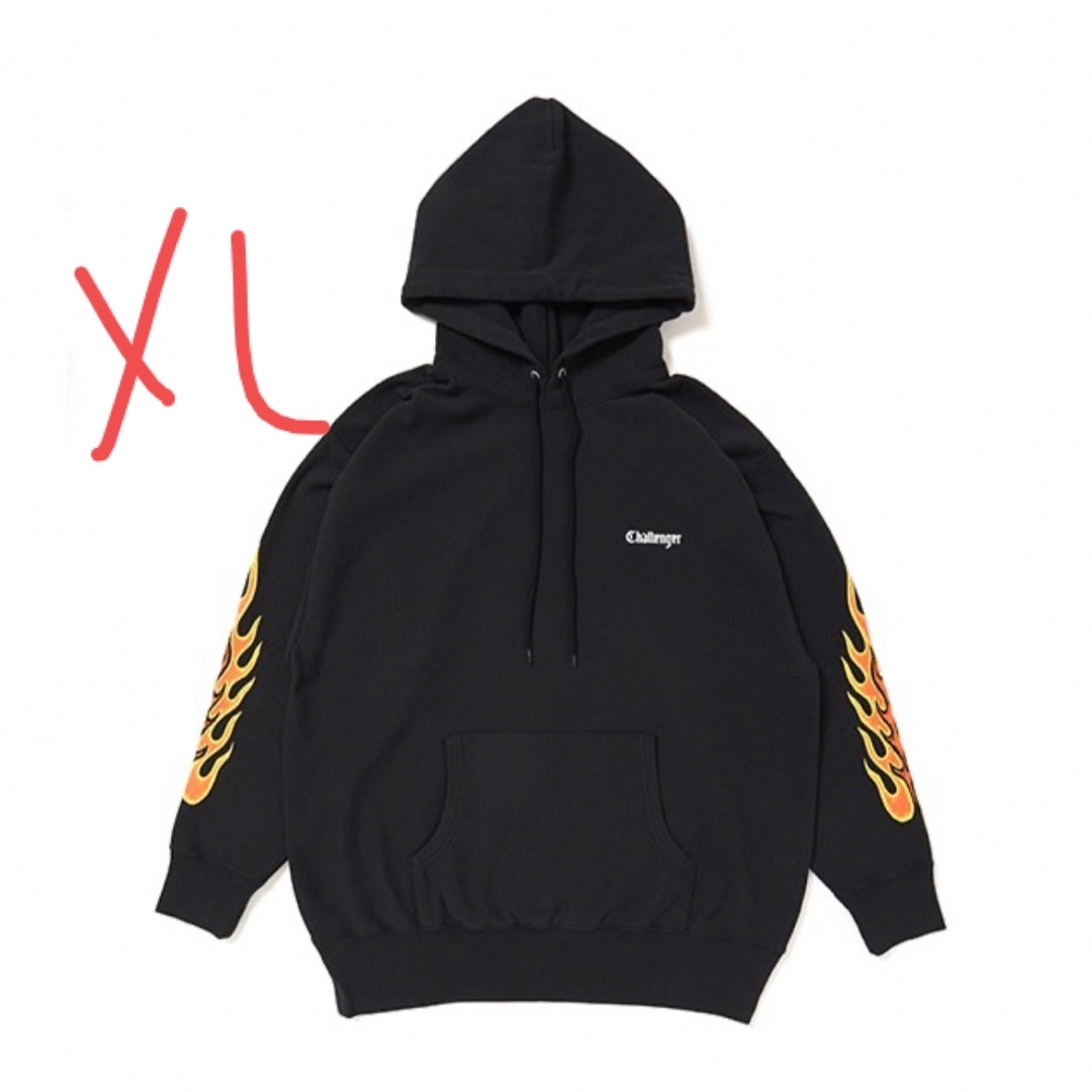 CHALLENGER FLAMES HOODIE パーカー 23AW スウェット - パーカー