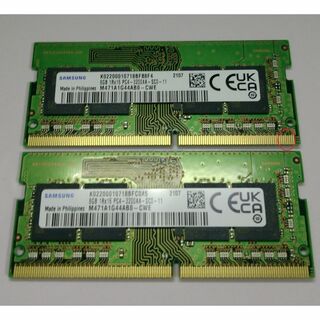 Samsung PC4 DDR4-3200 16GB(8GB 2枚)ノートメモリ(PCパーツ)