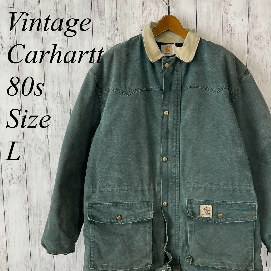 carhartt カバーオール　ダックジャケット　グリーン