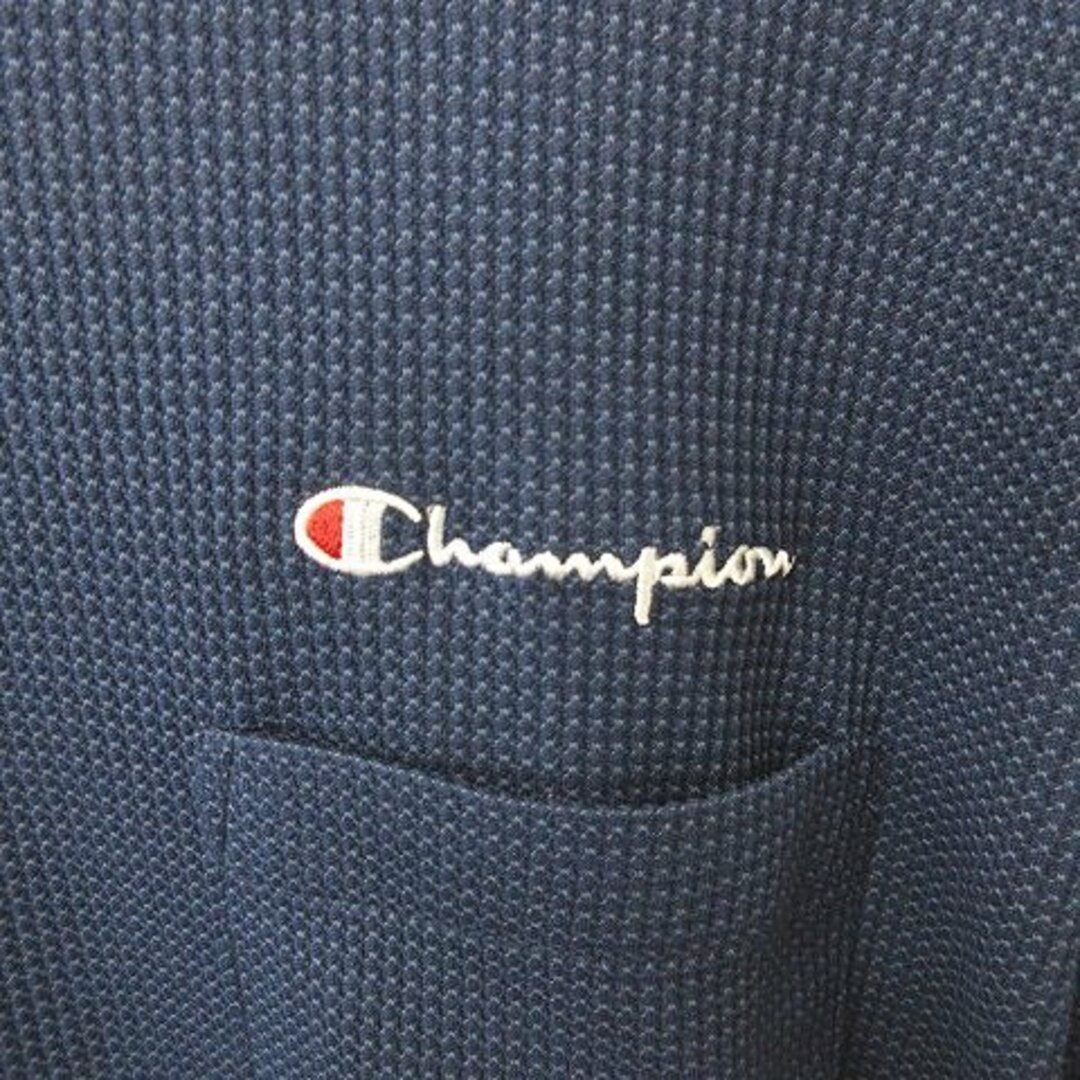 Champion(チャンピオン)のチャンピオン ゴルフ CHAMPION シャツ 半袖 ハイネック ネイビー XL スポーツ/アウトドアのゴルフ(ウエア)の商品写真