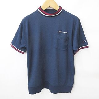 チャンピオン(Champion)のチャンピオン ゴルフ CHAMPION シャツ 半袖 ハイネック ネイビー XL(ウエア)