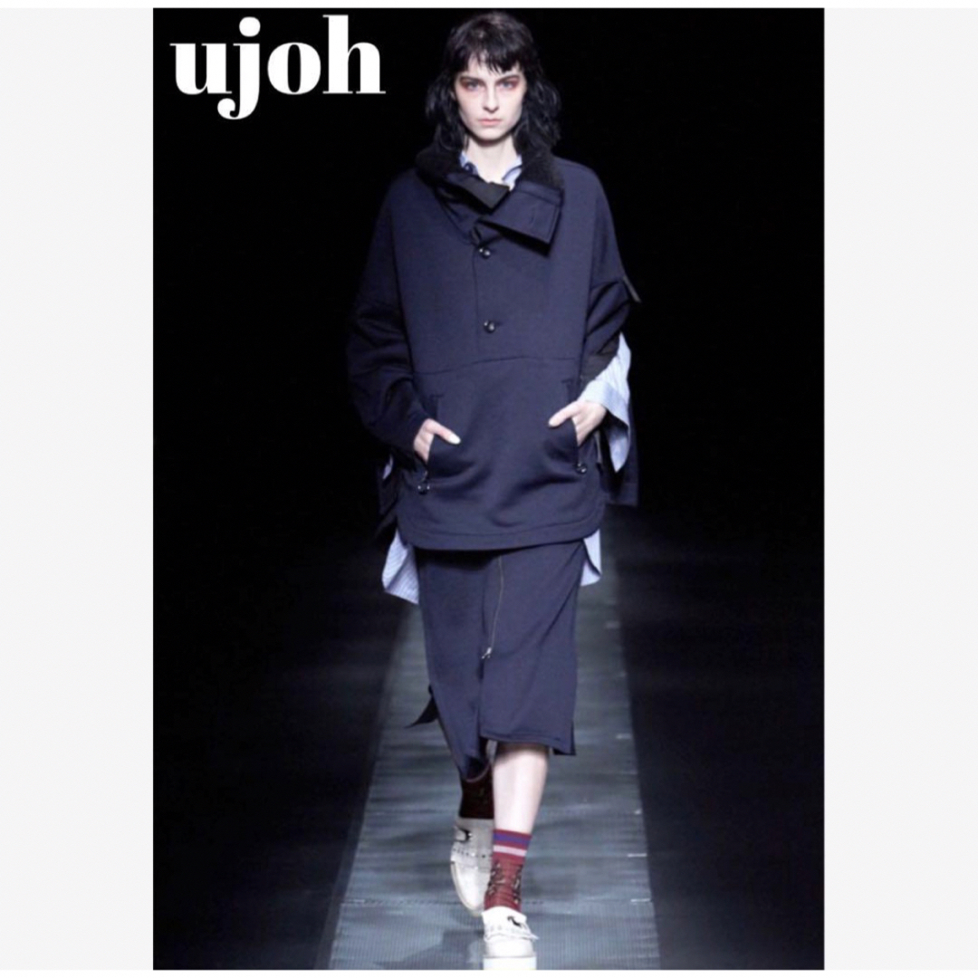 【美品】Ujoh ウジョ－ ジャ－ジ ジップアップスカート ネイビー サイズ2 | フリマアプリ ラクマ