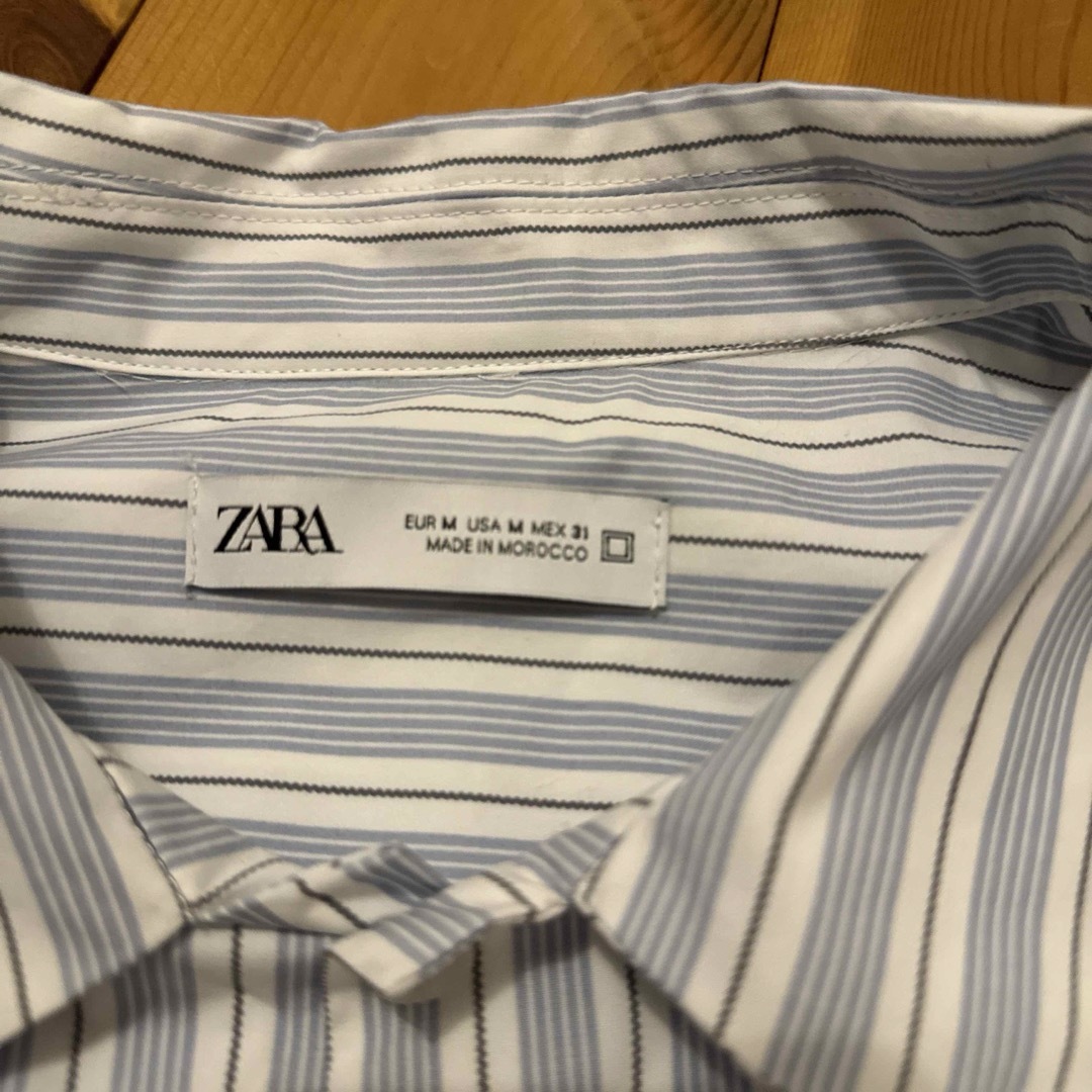 ZARA(ザラ)のメンズ　ザラ　シャツ　青　ストライプ　zara ユニクロ メンズのトップス(シャツ)の商品写真