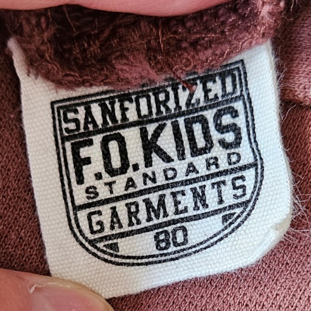 F.O.KIDS(エフオーキッズ)のパーカー トップス 80 ロング丈 F.O.KIDS キッズ/ベビー/マタニティのベビー服(~85cm)(トレーナー)の商品写真