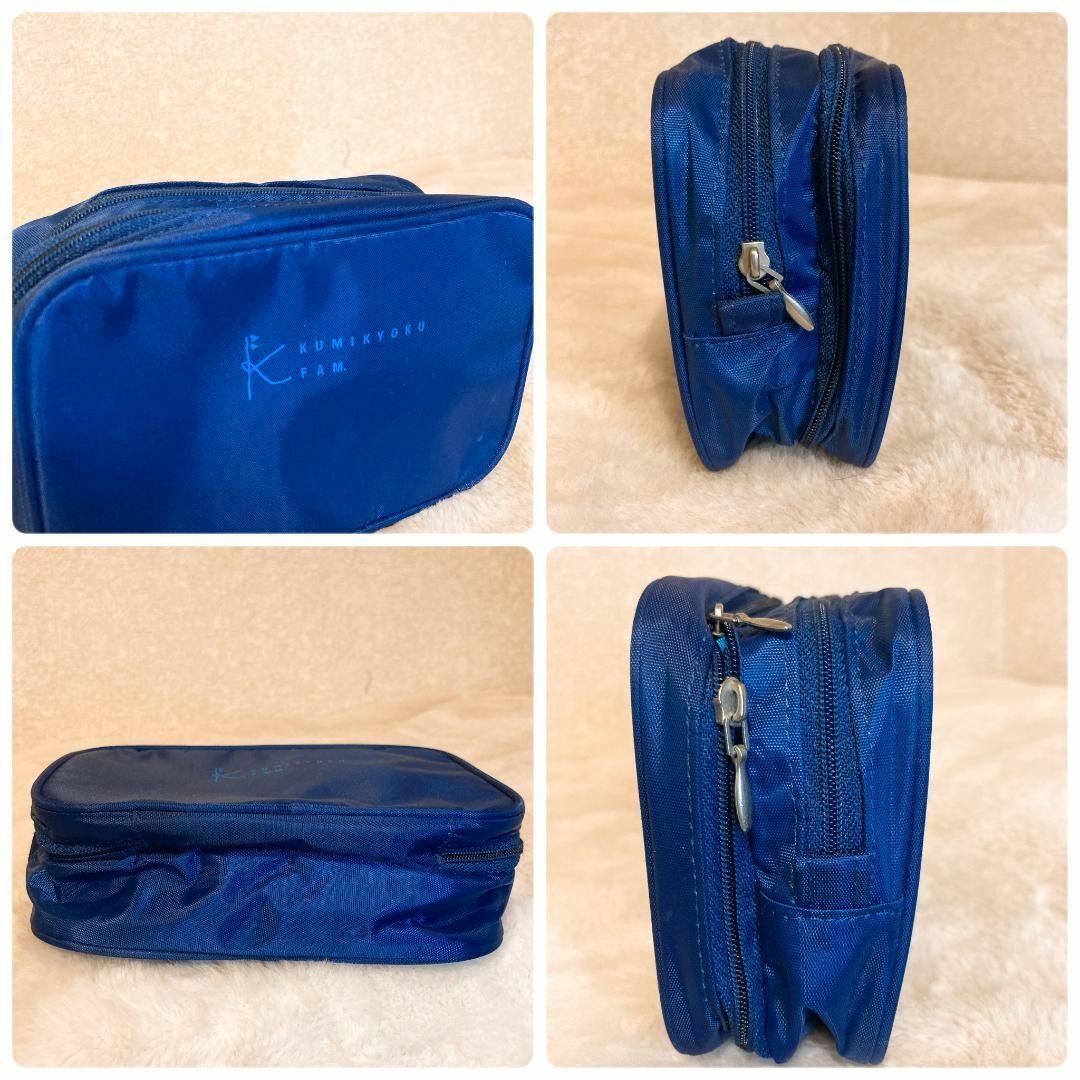 kumikyoku（組曲）(クミキョク)の美品✨Kumikyoku 組曲 ハンドバッグ/ポーチ ブルー青 レディースのバッグ(ハンドバッグ)の商品写真