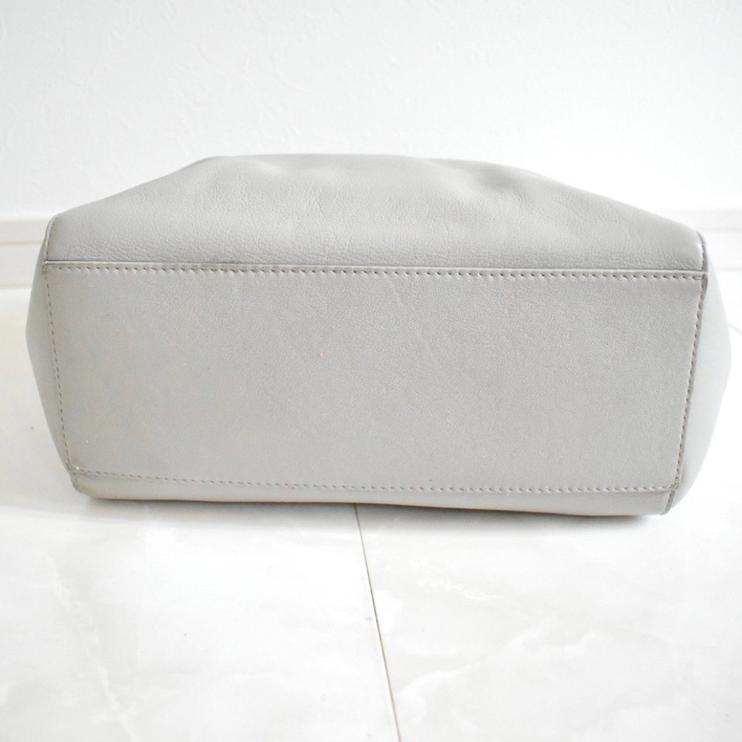 FURLA フルラ トートバッグ グレー レザー