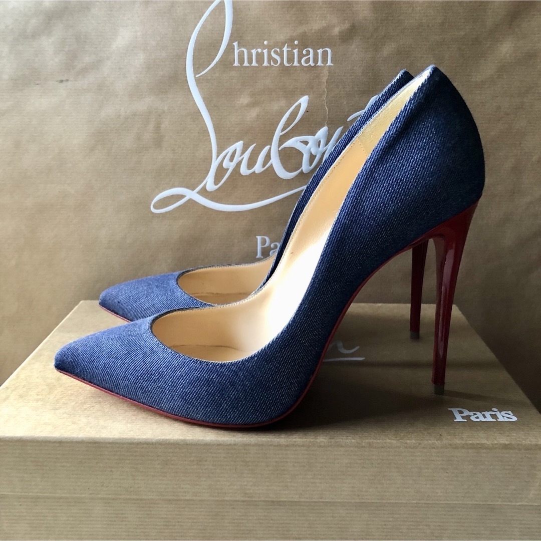 Christian Louboutin デニムパンプス