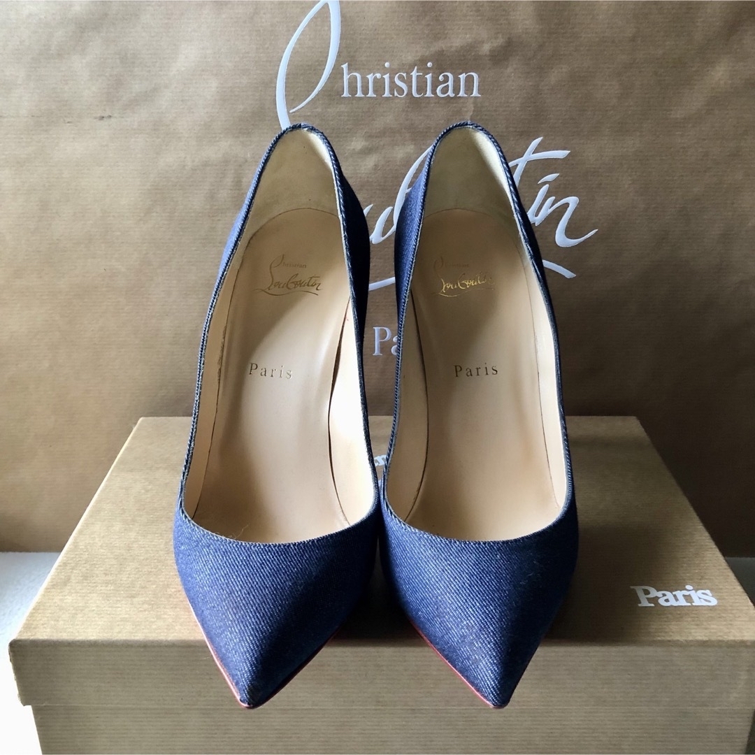 Christian Louboutin デニムパンプス