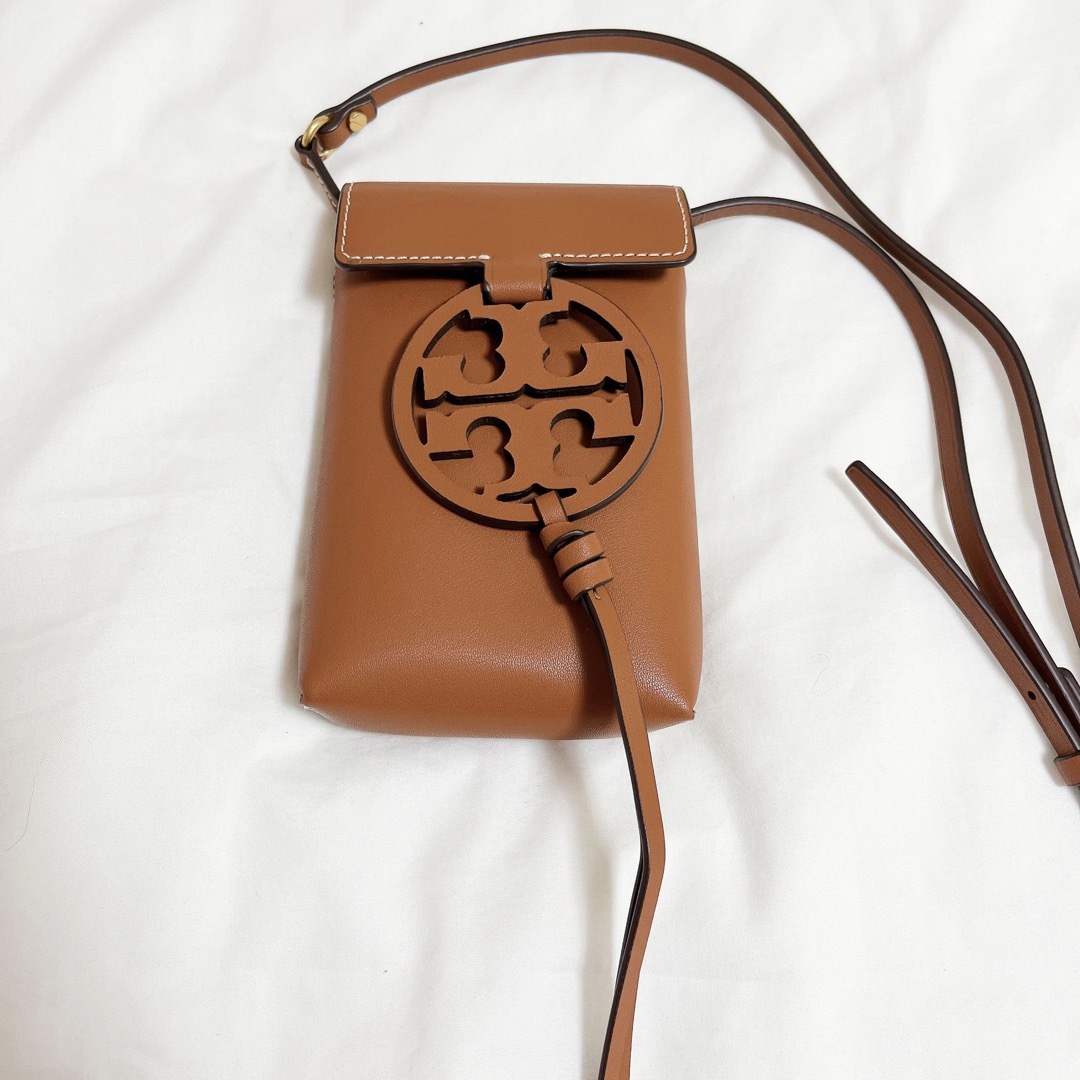 Tory Burch - 美品 トリーバーチ スマホショルダー メタルロゴ クロス